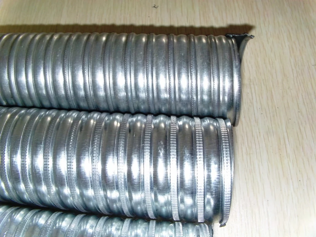 Prestressed Zinc Coating Spiral Corrugated Flat Duct