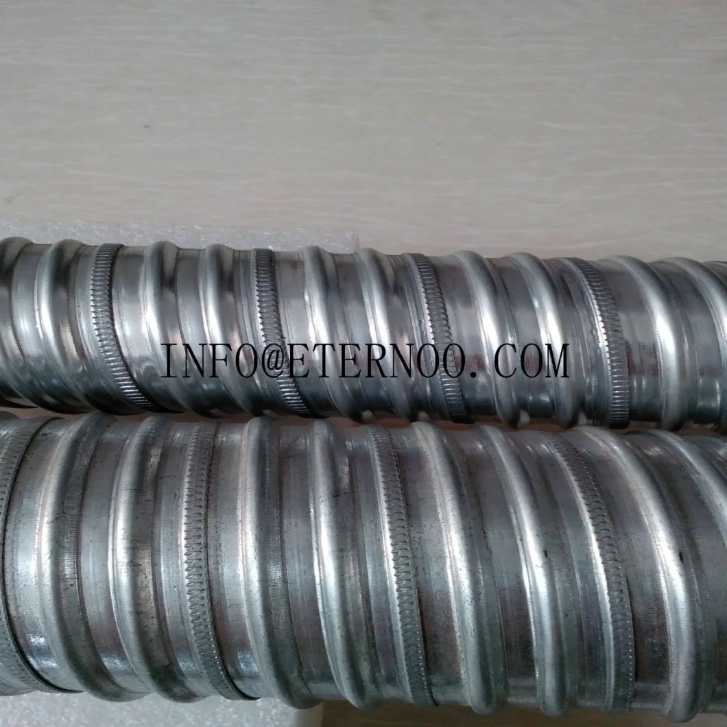 Prestressed Zinc Coating Spiral Corrugated Flat Duct