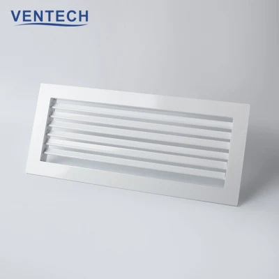 Grelha de deflexão única para ventilação de ar de alumínio para sistema HVAC