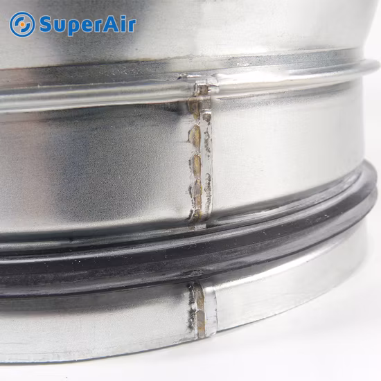 Tubulação de aço HVAC Conectar Ramal Y Encaixe de duto em espiral