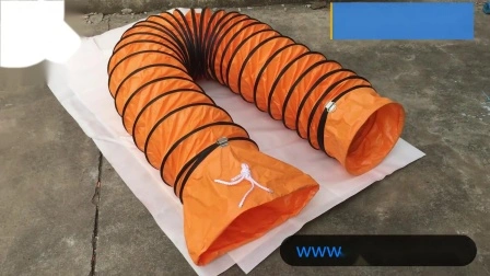 Duto de ar de soprador flexível industrial de material PVC